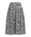 Marni Floral Print Midi Dress In Gray