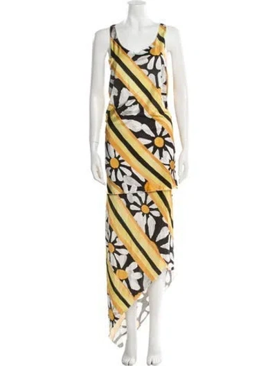 Pre-owned Marni Floral Print Skirt Set In Multi