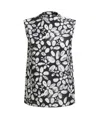 Marni Floral-print Sleeveless Top In Black