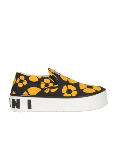 MARNI MARNI X CARHARTT FLORAL PRINTED SNEAKERS