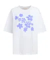 Marni Tee With Logo Floral Print In White