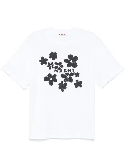 Marni Lily White Cotton T-shirt