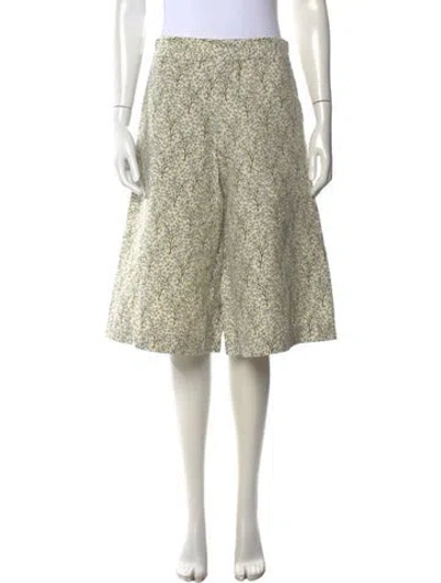 Pre-owned Marni Floral Print Wide Leg Pants