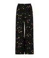 Marni Floral-print Wide-leg Trousers In Multi