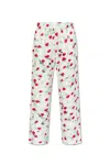 MARNI FLORAL PRINTED CROPPED SATIN TROUSERS