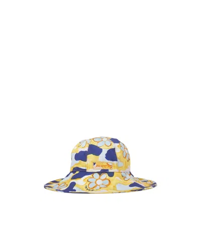 Marni Floral Printed Hat In White