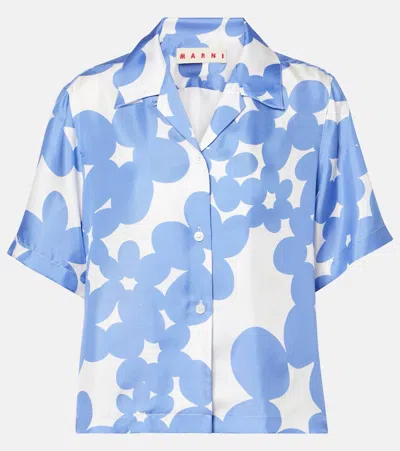 MARNI FLORAL SILK SHIRT