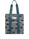 Marni Floral Tape-handles Tote Bag In Multi