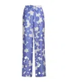 Marni Floral Trousers In Purple