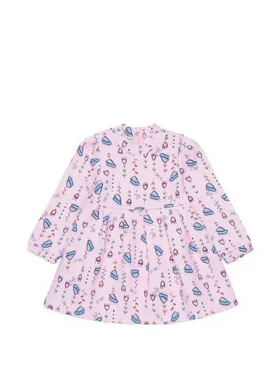 Marni Babies' Floral-pattern Mini Dress In Multi