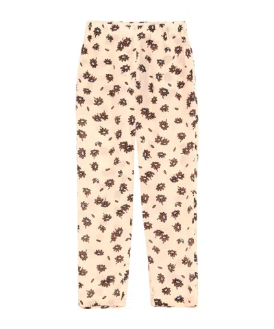 Marni Floral-patterned Cropped Tapered Pants In Multi