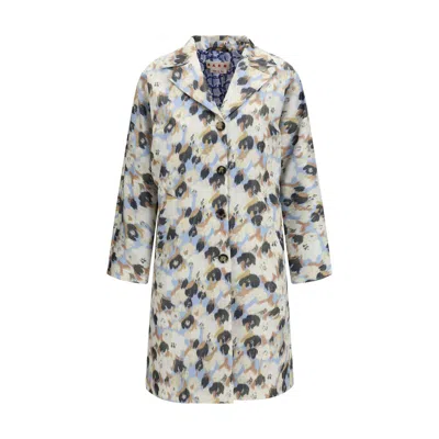 MARNI MARNI FLORAL-PRINT COCOON COAT