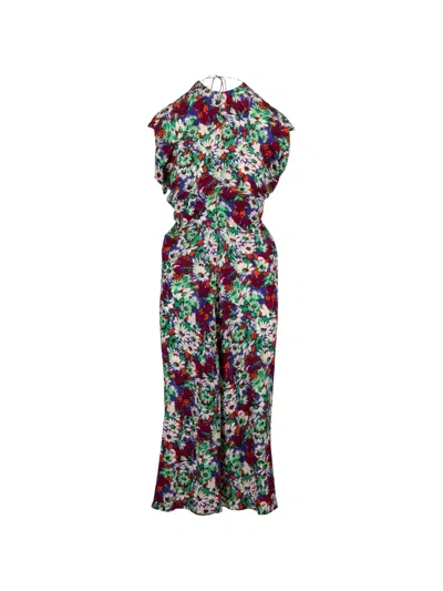 Marni Floral-print Silk Midi Dress In Multi