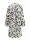 Marni Floral-printed Polyester Parka Coat In White