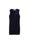 Marni Rib-knit Dress In Blue