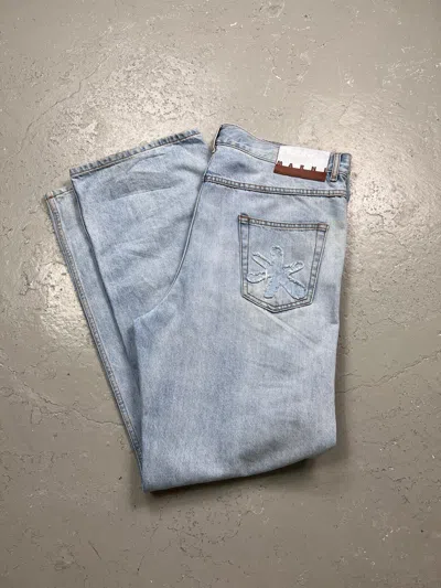 Pre-owned Marni Flower Denim Size 36  In Blue