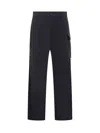 Marni Cargo Trousers Blublack In Blue