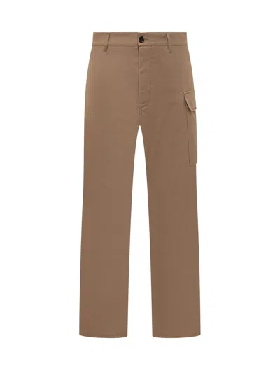 Marni Flower Detail Trousers In Biscuit