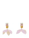 Marni Rhinestone Flower-pendant Earrings In Multi