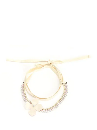 Marni Flower Necklace Jewelry Multicolor In Gray