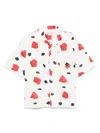Marni White Iris Heavy Poplin Shirt In White