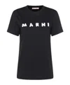 Marni Contrast Logo Crew Neck T-shirt