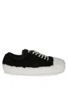 Marni Fluffy Textured Sneakers With Lace-up Closure In Black