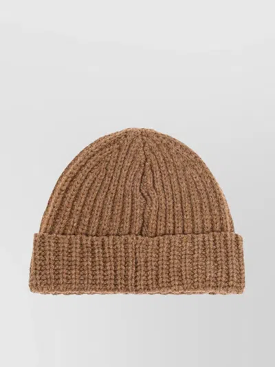 Marni Fold-over Knitted Ribbed Hats