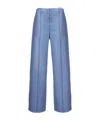Marni Wide Leg Pants In Blue