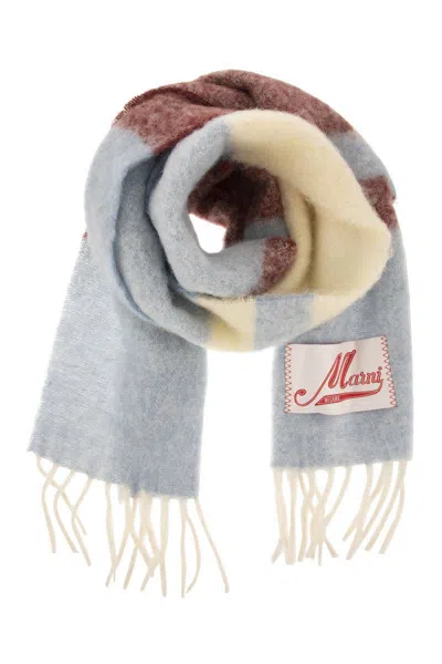Marni Luxurious Stb37 Scarf For Women In Fw23 Collection In Silver