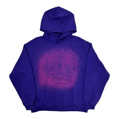 Pre-owned Marni Found Objects Logo Hooded Sweatshirt Purple