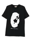 Marni Classic Black Cotton T-shirt With Unique Graphic Design In Black