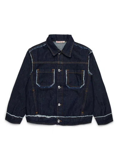 MARNI FRAYED DENIM JACKET