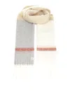 Marni Fringed Alpaca Scarf In Brown