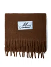 Marni Fringed Rectangle Scarf In Brown