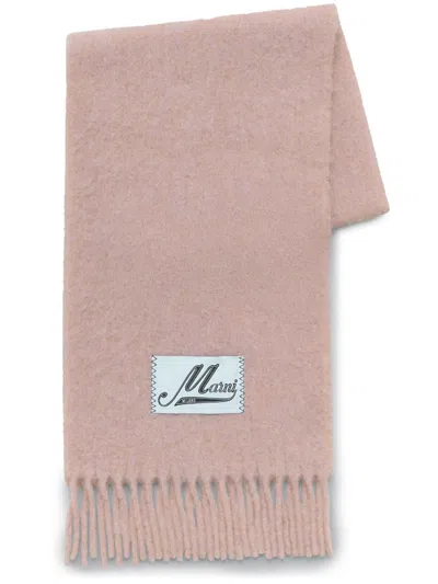 Marni Fringed Scarf In Pink