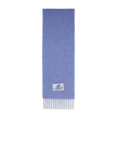 Marni Fringed Scarf In Blue