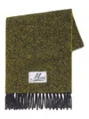 Marni Fringed Scarf In Green