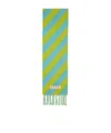 Marni Fringed Scarf In Green