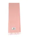 Marni Womens 00c13 Brand-patch Alpaca-blend Scarf In Pink