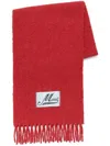 Marni Fringed Scarf In Red