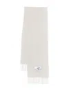 Marni Womens 00w03 Brand-patch Alpaca-blend Scarf In Neutral