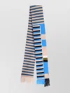 Marni Fringed Striped Scarf With Tassel Detail In Multi