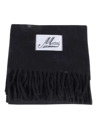 MARNI FRINGED-TRIMS SCARF