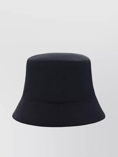 Marni Front Contrast Cotton Bucket Hat Stitched Brim In Blue