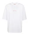 Marni White Cotton Knit T-shirts And Polos In White