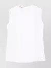 Marni Women Pleat-detail Sleeveless Blouse In White