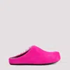 Marni Pink Fussbett Sabot Slip-on Loafers In Fuchsia