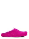Marni Pink Fussbett Sabot Slip-on Loafers In Fuchsia