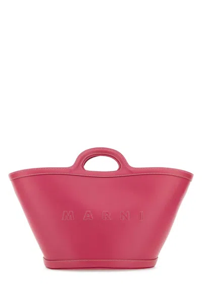 MARNI FUCHSIA TROPICALIA TOTE BAG